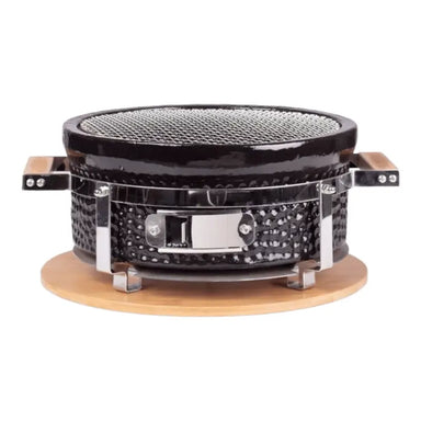 Argie Grillz T-22 Series Hibachi Grill (Round) Black Front View