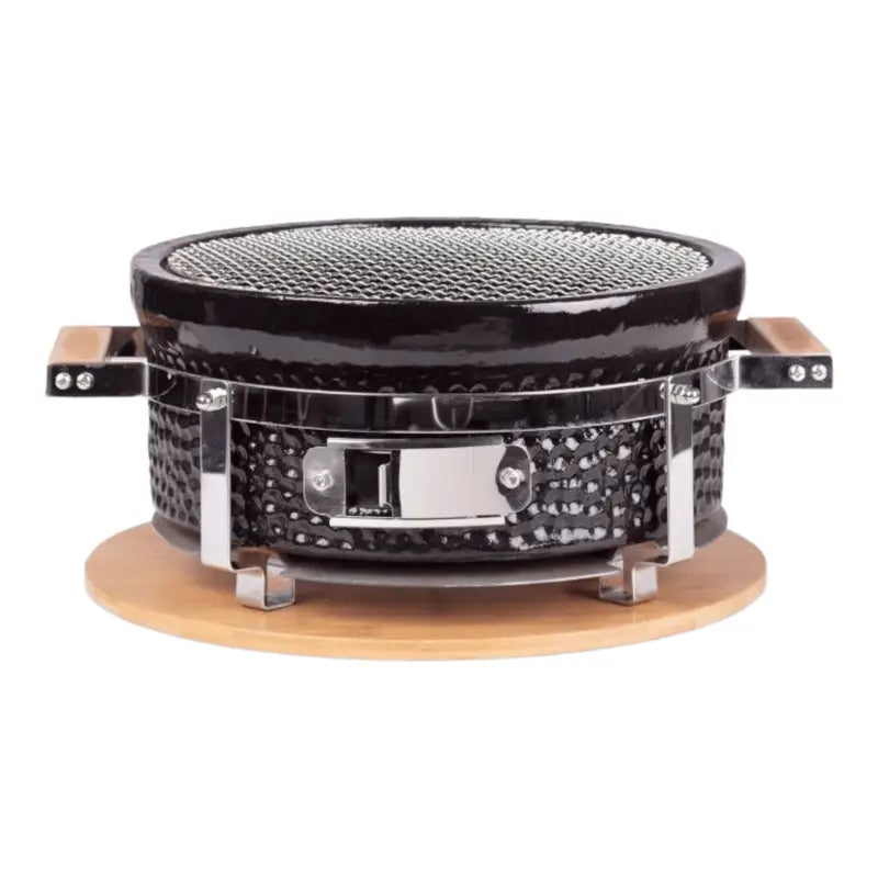 Argie Grillz T-22 Series Hibachi Grill (Round) Black Front View