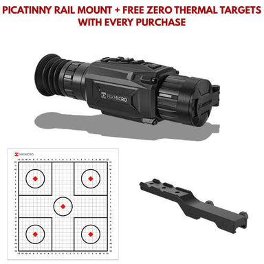 HIKMICRO THUNDER 2.0 TH25P Picatinny Rail Mount Included with Every Purchase and free thermal zero targets