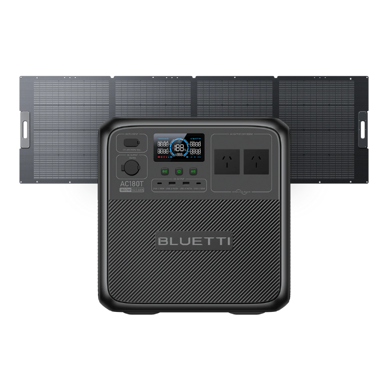 AC180T+350W Solar  1800W, 1433.6Wh, 350W Solar Kit