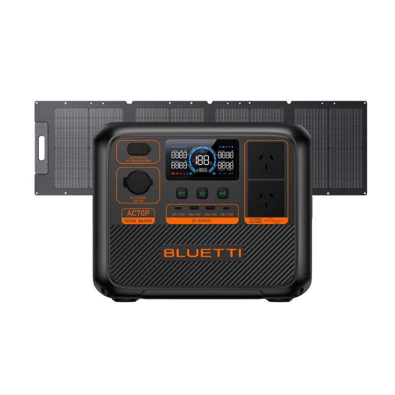 AC70P+PV120D  1000W, 864Wh, 120W Solar Kit