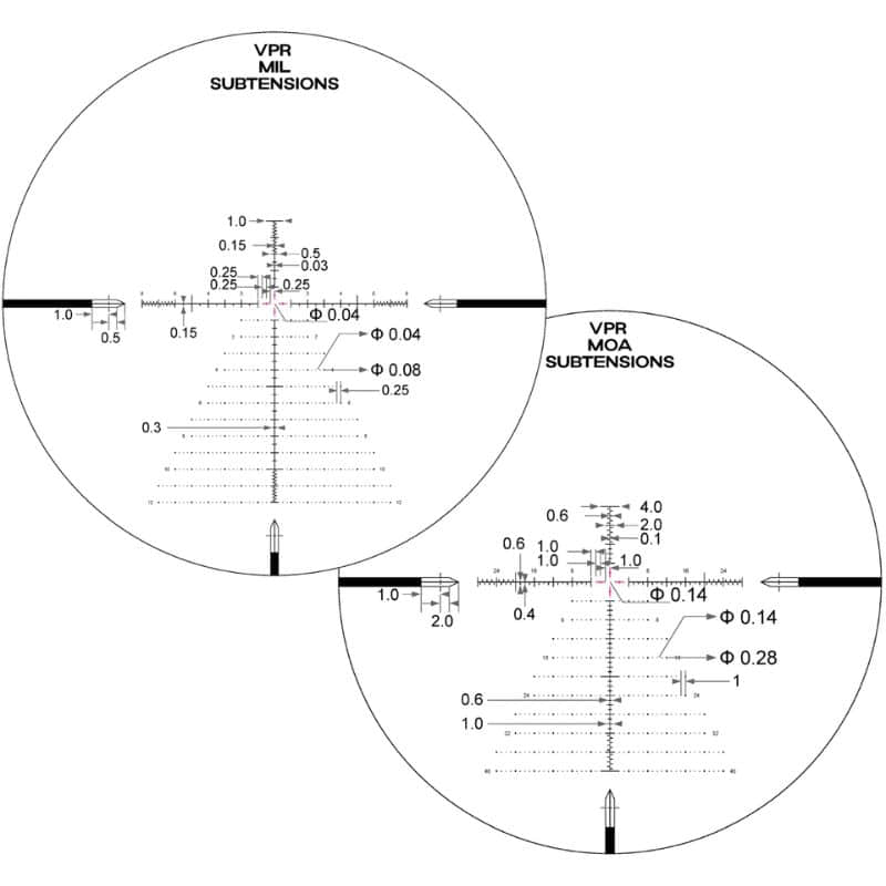ARKEN EP5 5-25X56 FFP VPR MIL Subtensions