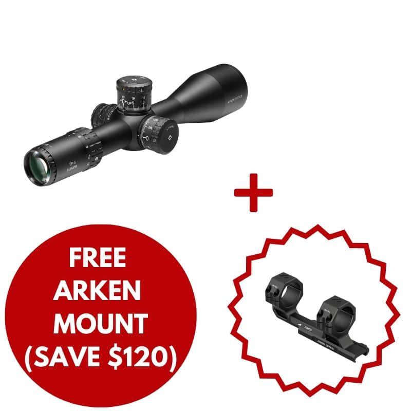 ARKEN EP5 5-25X56 FFP VPR with free mount