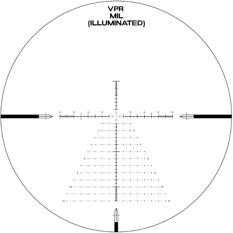 ARKEN EP5 Gen 2 5-25X56 FFP VPR MIL reticle closeup