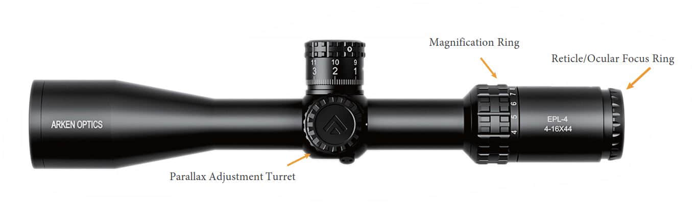 ARKEN EPL4 4-16x44 FFP VHR MIL diagram