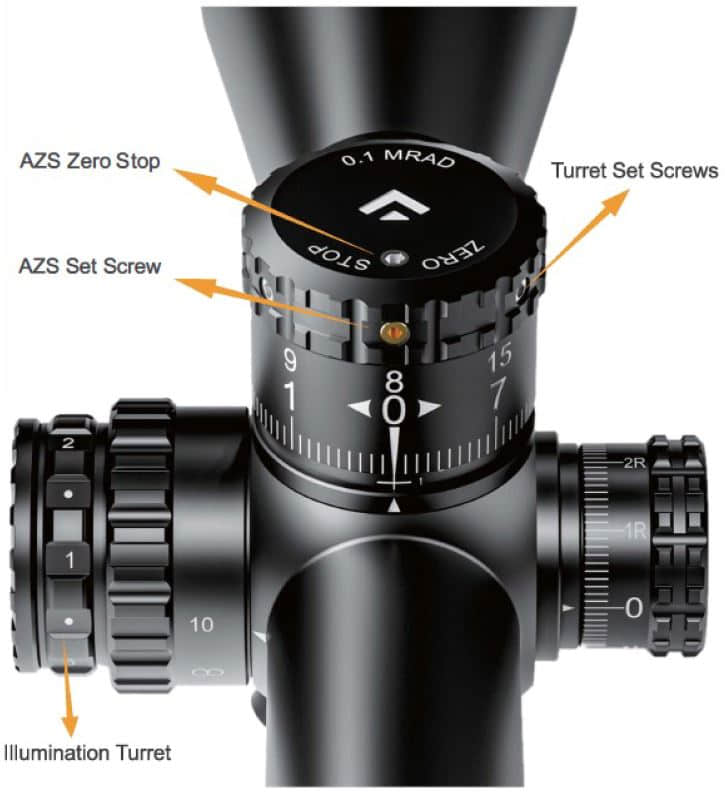 ARKEN EPL4 6-24X50 FFP VHR MOA turrets function overview