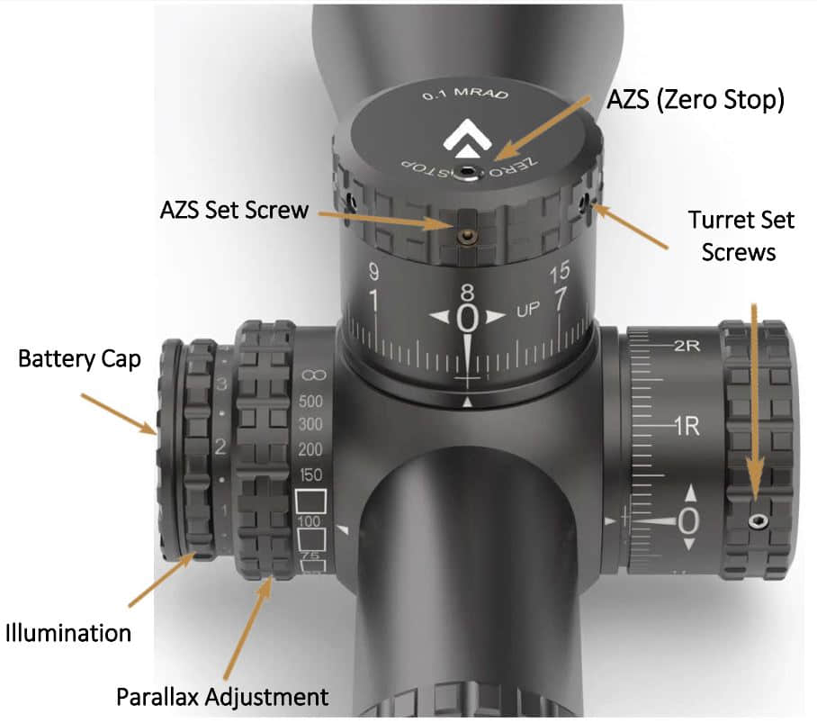 ARKEN SH4J 6-24X50 GEN2  FFP VPR MOA turret function overview