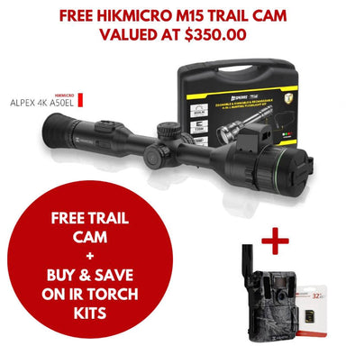 Alpex A50EL Kit with Free M15 Trail Cam