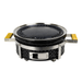 Argie Grillz  T-22 Series Hibachi (Round) Hot Plate On Grill Side View