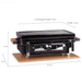 Argie Grillz T-22 Series Hibachi Grill (Standard) Black Front View