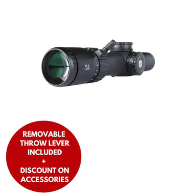 Arken EP-8 1-8x28 LPVO FFP with removable throw lever