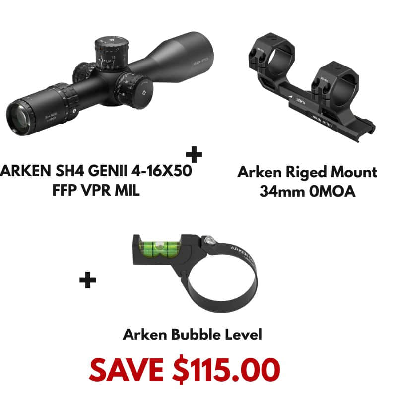 Arken SH4J 4-16x50 MIL VPR Chrsitmas Combo