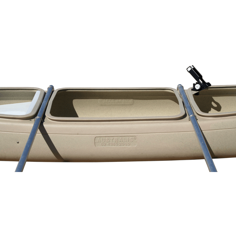 Australis Canoes Bushranger 2  Seat Canoe Deluxe Fish Pack Outrigger Poles