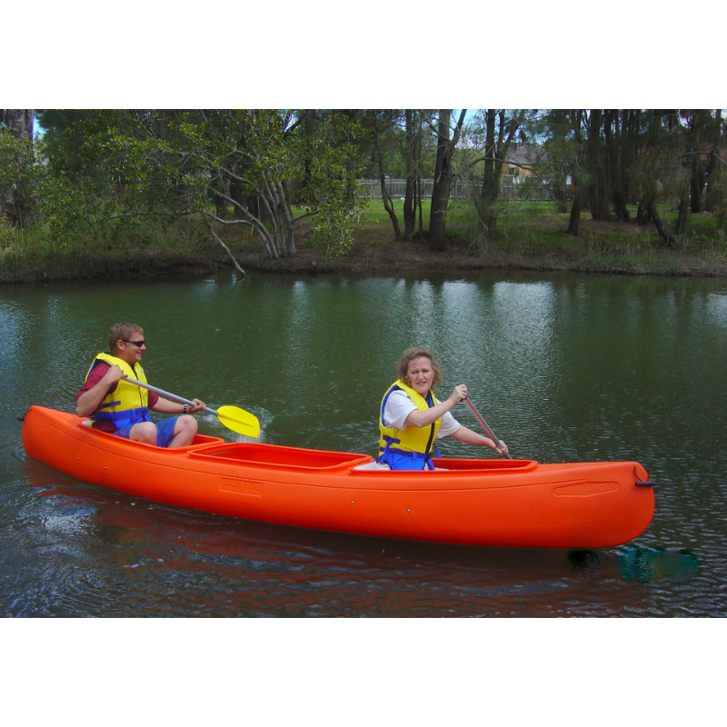 Australis Canoes Bushranger Canoe 2 People Paddling on the Lake