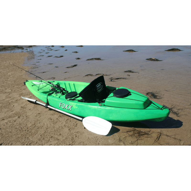 Australis Canoes Foxx Sit-on-Top Fishing Kayak with Utility Box Rear Side View