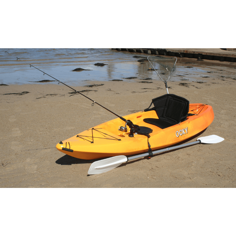 Australis Canoes Ocky Sit-on-Top Fishing Kayak with Utility BoxFront View