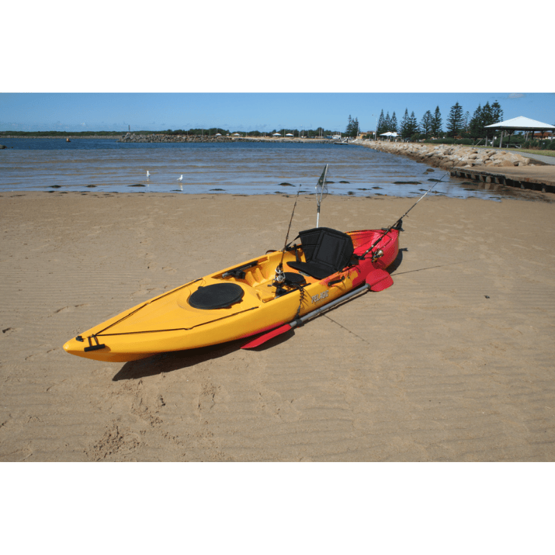 Australis Canoes Pelagic Sit-on-Top Fishing Kayak with Rudder Front View