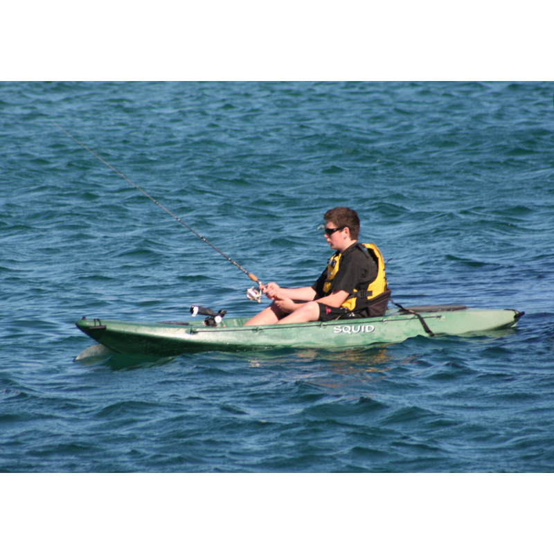 Australis Canoes Squid Sit-on-Top Fishing Kayak with Pod Marketing Image 2