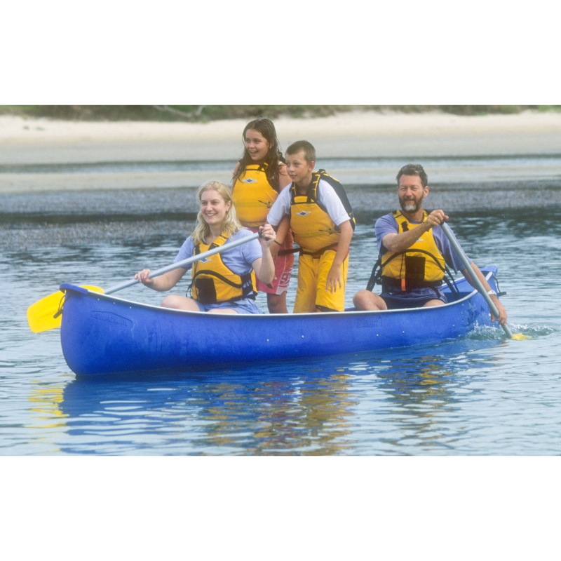 Australis Canoes Swagman Canoe 4 people paddling