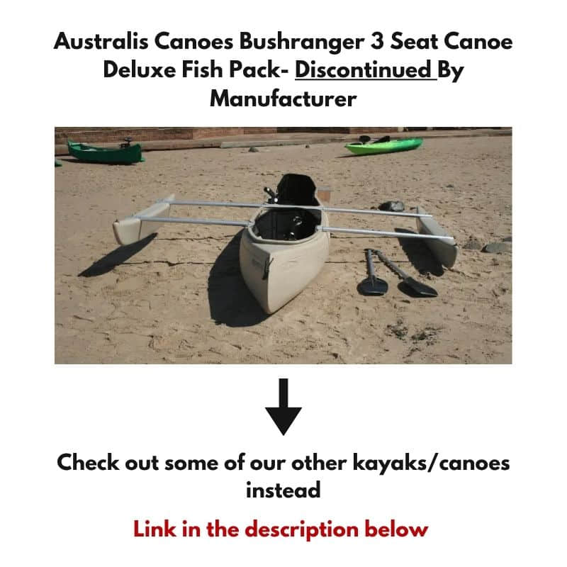 Australis Canoes Bushranger 3 Seat Canoe Deluxe Fish Pack Product Image