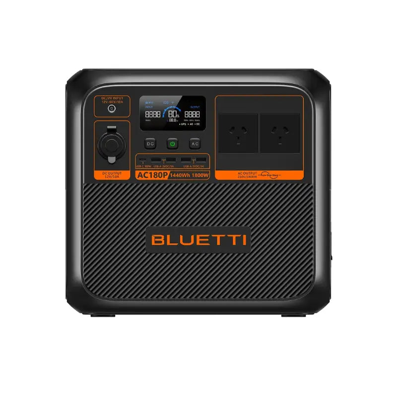 BLUETTI AC180P Solar Portable Power Station  1,800W 1,440Wh