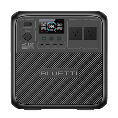 BLUETTI AC180T Portable Power Station  1,800W 1,433.6Wh Front View