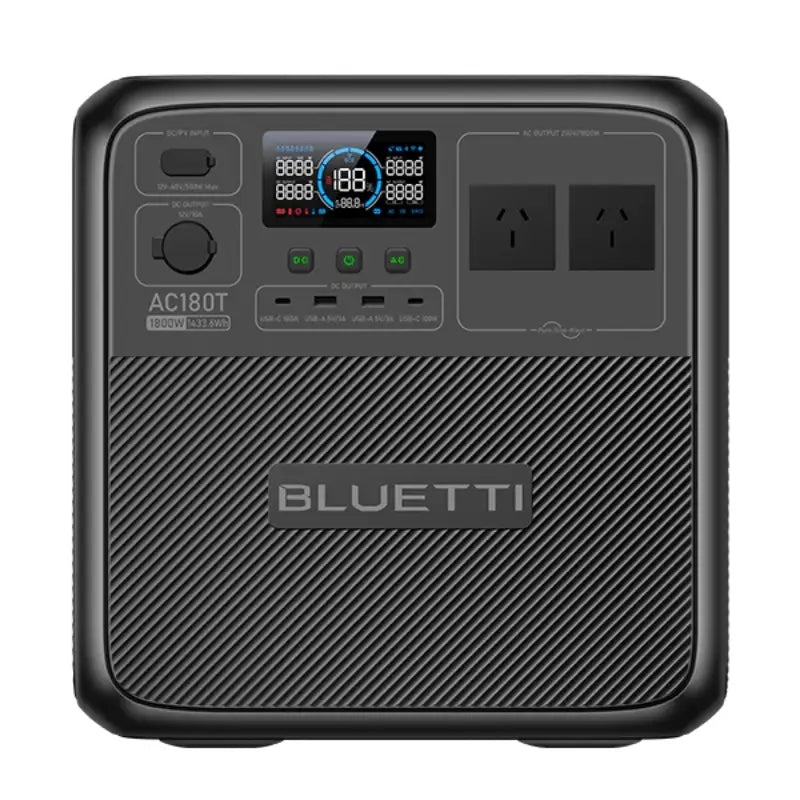 BLUETTI AC180T Portable Power Station  1,800W 1,433.6Wh Front View