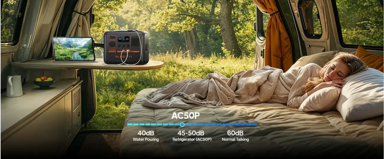 BLUETTI AC50P Low Noise Levels