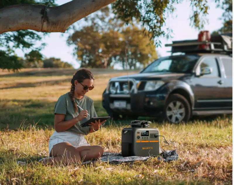 Bluetti Premium 200V2 Used on Campsite to Power Small Appliances