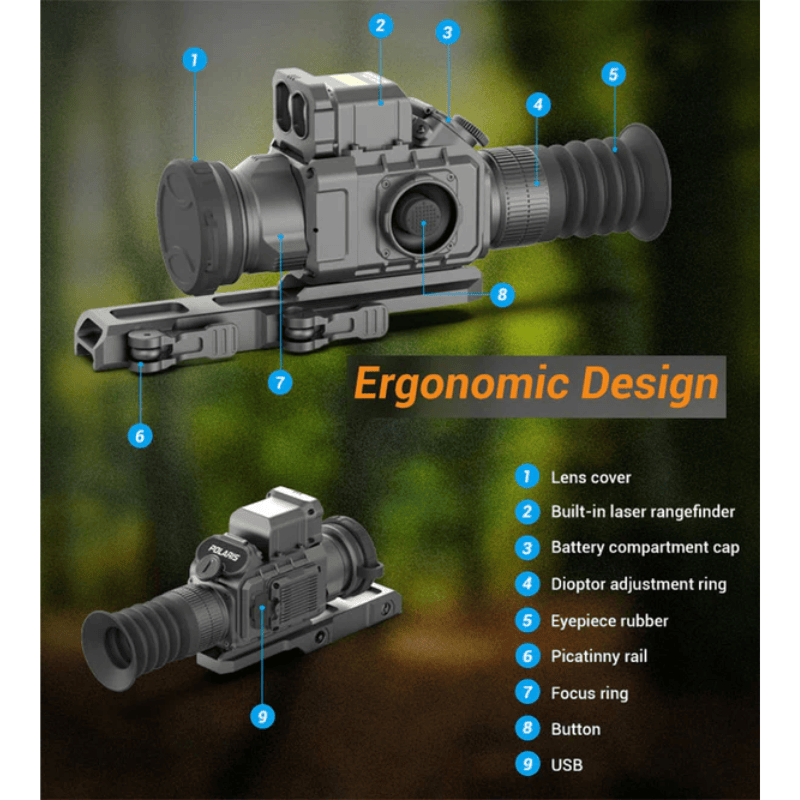 Conotech Polaris 650RL Series Thermal Imaging Rifle Scope Design Features