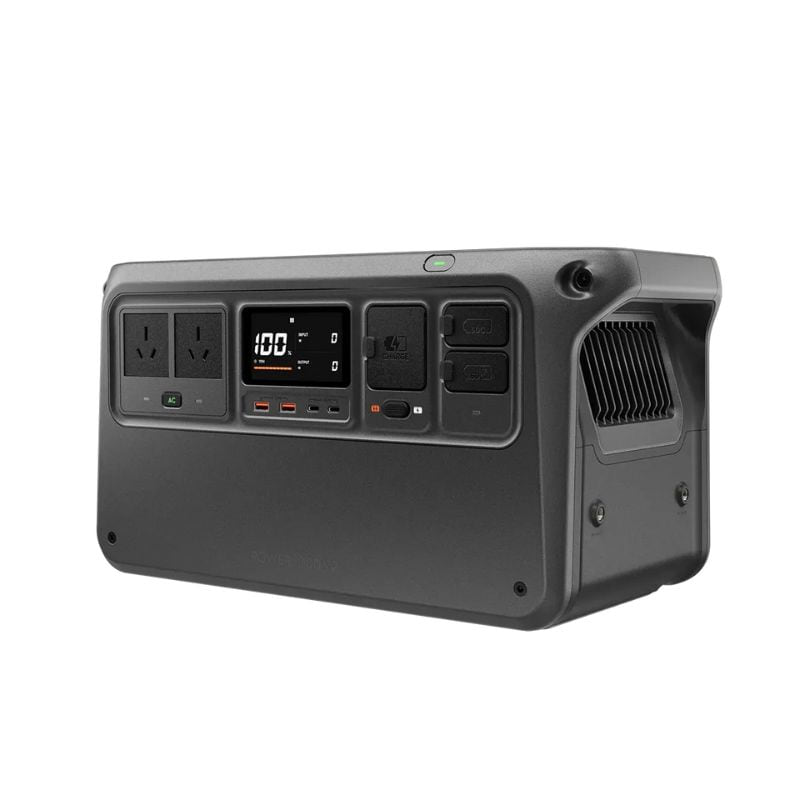 DJI Power 1000 V2 side and port detail