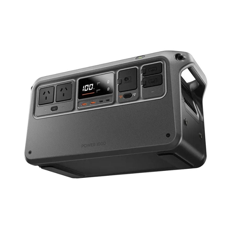 DJI Power 1000 portable power station low angle view