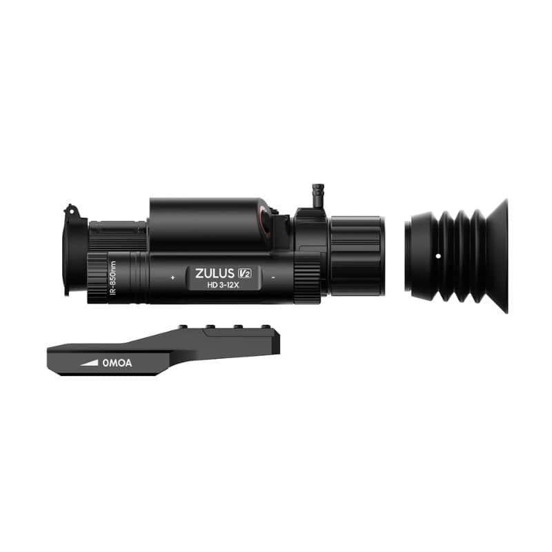 DNT ZULUS HD V2 3-12X Digital Night Vision Scope Exploded View