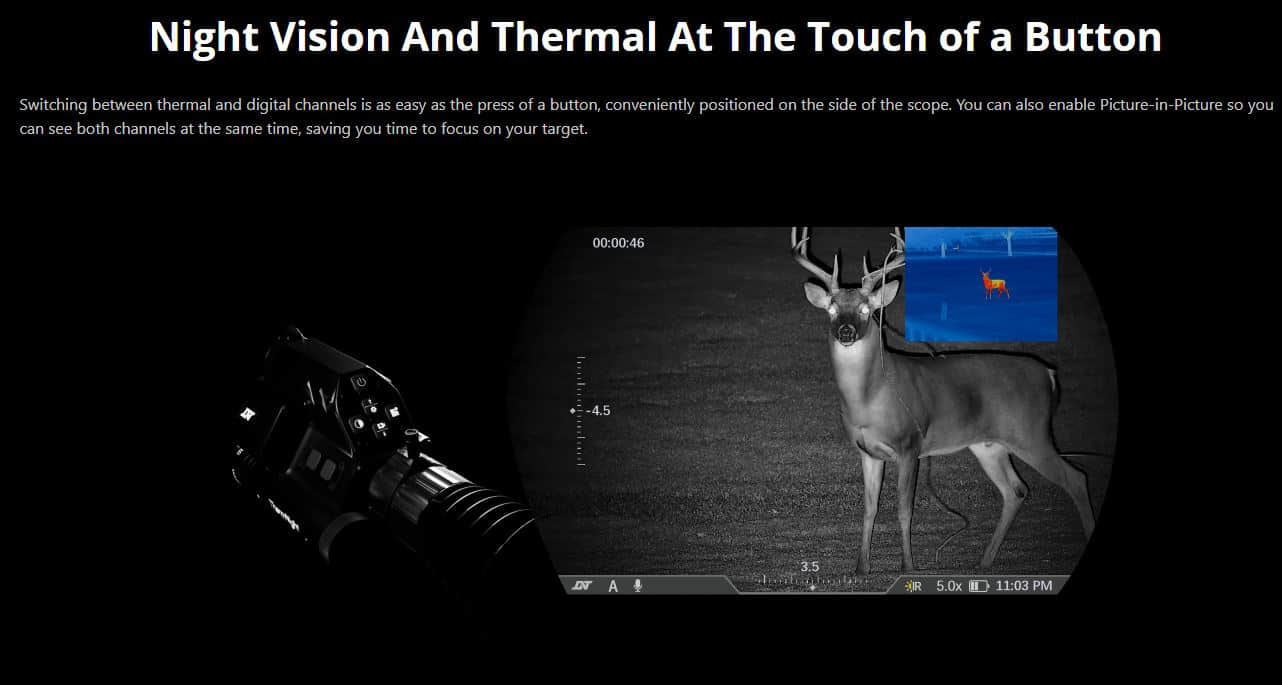 DNT ThermNight TNC335R Multispectral Scope Night and Thermal Vision