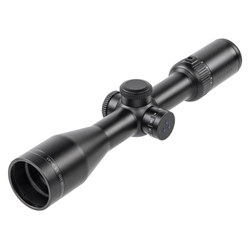 Delta Titanium HD 1.5-9x45 2D NEW ULTRA Riflescope Front Left View