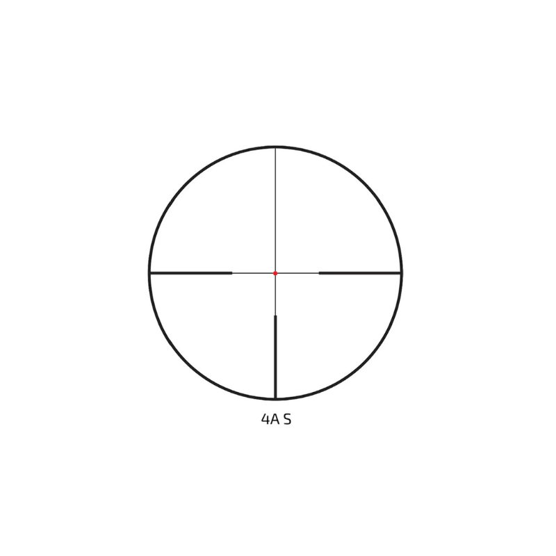 Delta Titanium HD 1.5-9x45 4AS Mrad Riflescope Reticle