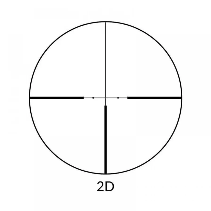 Delta Titanium HD 2.5-15x56 SF 2D Riflescope Reticle