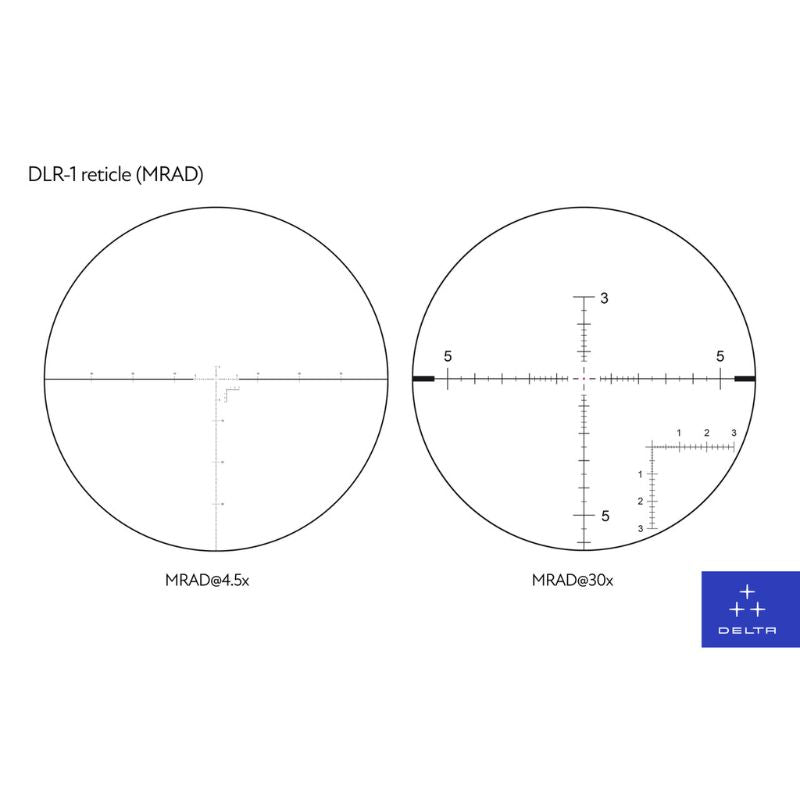 Delta Stryker HD 4.5-30x56 FFP Riflescope DLR-1 Reticle