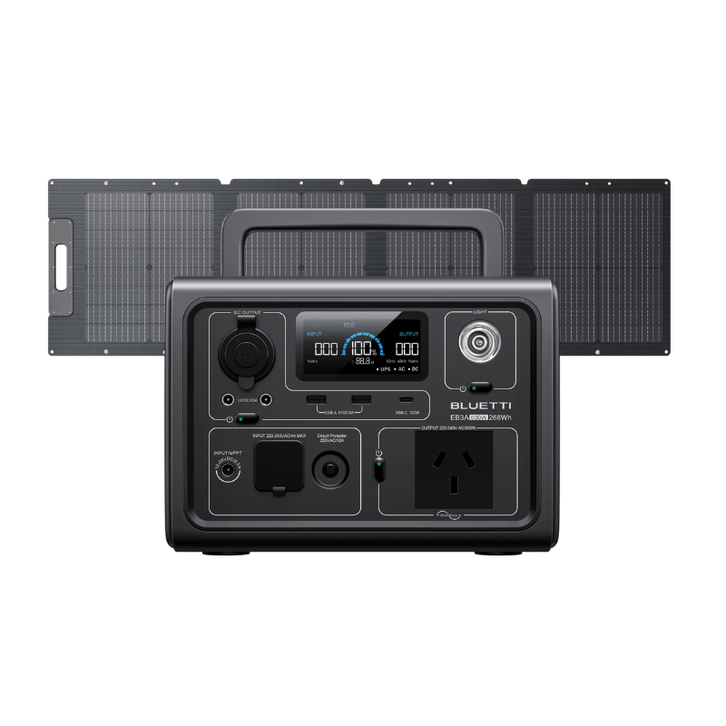 EB3A+PV120D  600W, 268Wh, 120W Solar Kit