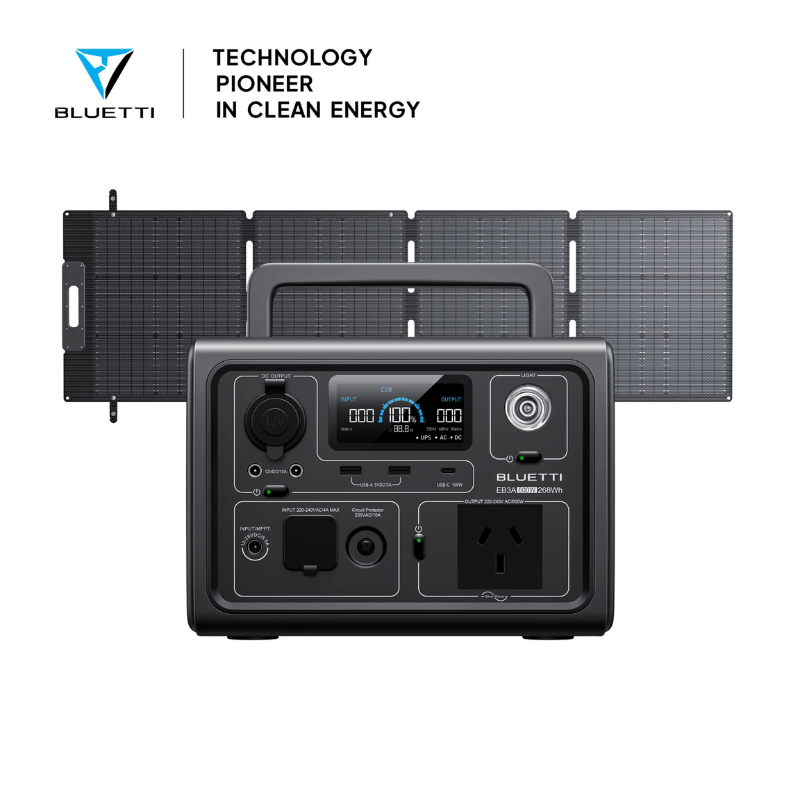 EB3A+PV200D  600W, 268Wh, 200W Solar Kit