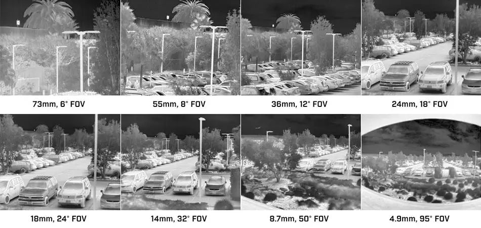 Thermal Vision Monocular FOV Comparison