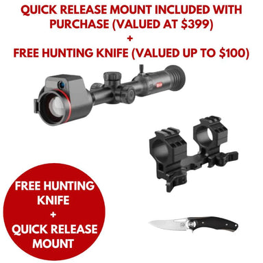 Guide TU1250M 3.0 Thermal Scope with free QD mount and free hunting knife