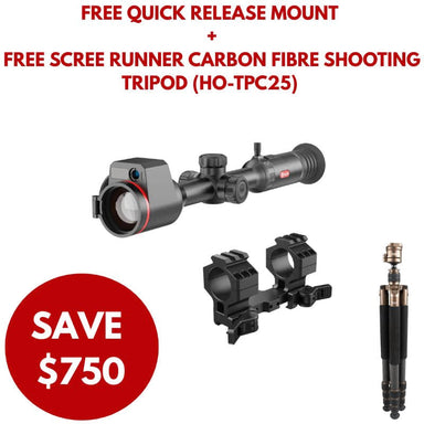 Guide TU1250M 3.0 Thermal Scope with free QD mount and shooting tripod
