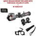 Guide TU1260MS Thermal Scope with quick release mount and ir torch kit included
