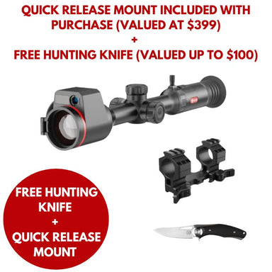 Guide TU650M 3.0 Thermal Scope with free QD mount and Free Hunting Knife