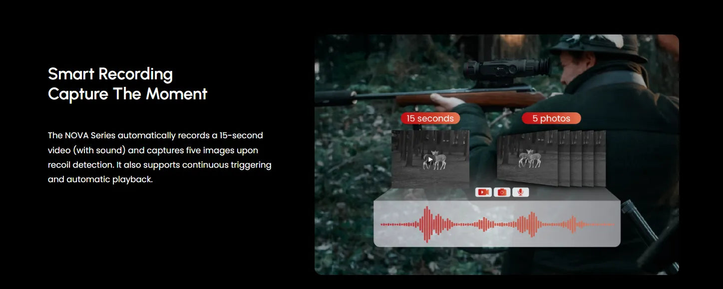 Guide Nova N635S Thermal Scope Smart Recording
