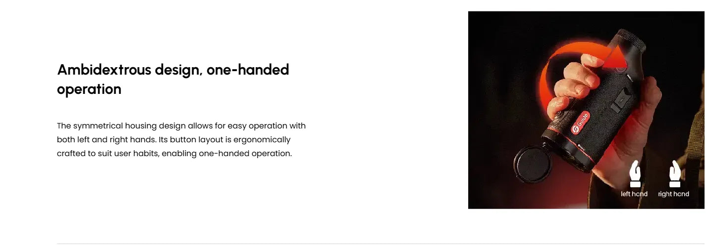 Guide TD650LS Thermal Monocular Ambidextrous Design