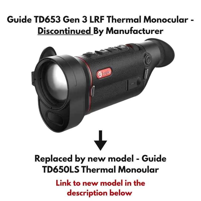 Guide TD653 Gen 3 LRF Thermal Monocular Right Side View