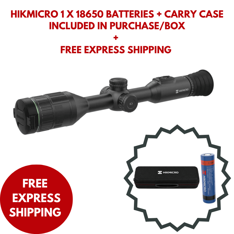 HIKMICRO Alpex 4K A50E with carry case and 1 18650 battery