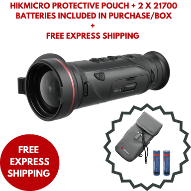 HIKMICRO Falcon FQ50 2.0 Thermal Monocular with pouch and 2 21700 batteries